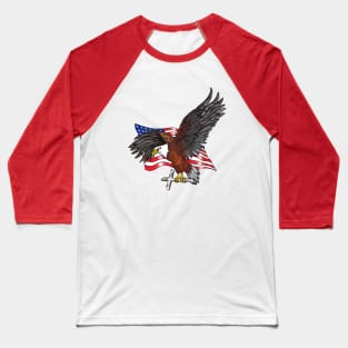 American Eagle with Cross Baseball T-Shirt